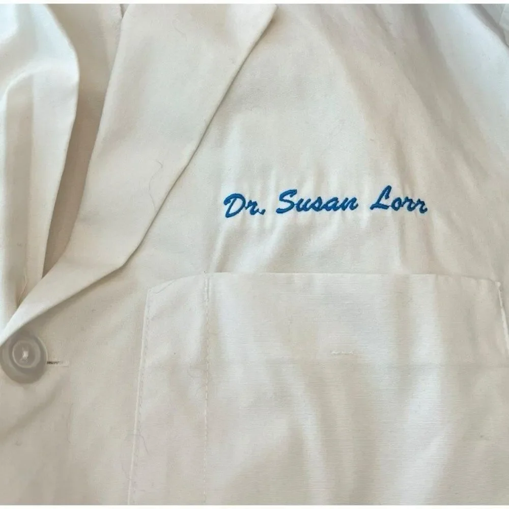 Flatliners Trinity Emmanuel Medical Center Custom White Lab Coat Dr Susan Lorr